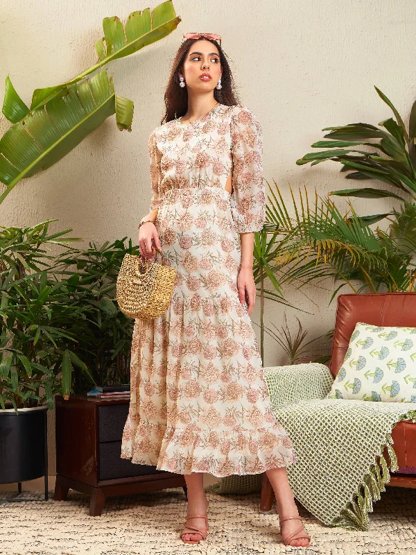Lace - Embellished Women Dress for an Elegant and Sophisticated Appearance Lace - Embellished Women Dress for an Elegant and Sophisticated Appearance Women Cream Floral Waist Cut-Out Tiered Dress Lace - Embellished Women Dress for an Elegant and Sophisticated Appearance Lace - Embellished Women Dress for an Elegant and Sophisticated Appearance Women Cream Floral Waist Cut-Out Tiered Dress