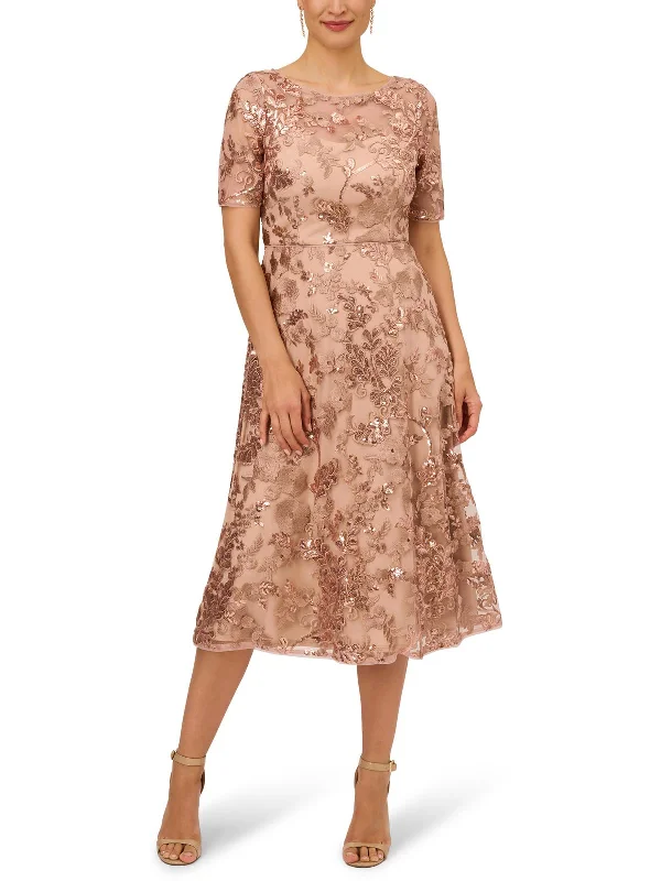 Lace - Embellished Women Dress for an Elegant and Sophisticated Appearance Lace - Embellished Women Dress for an Elegant and Sophisticated Appearance Womens Embroidered Sequin Cocktail And Party Dress