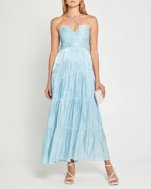 Maxi dresses with cold - shoulder cutouts for a trendy look East Dress
