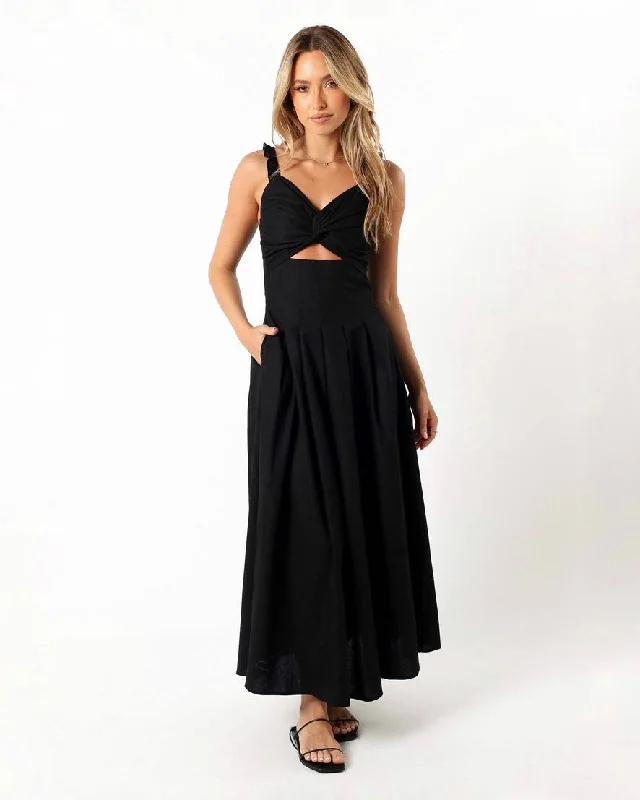 Maxi dresses with balloon sleeves for a vintage - inspired style HARRIET MAXI DRESS -BLACK Maxi dresses with balloon sleeves for a vintage - inspired style HARRIET MAXI DRESS -BLACK