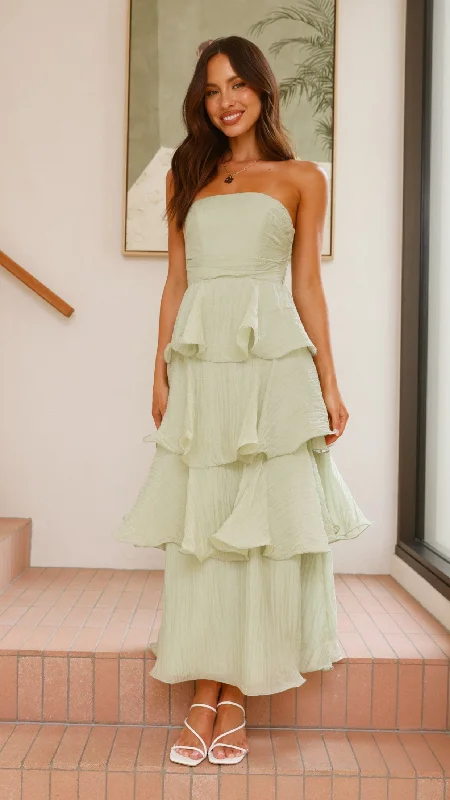 Maxi dresses with an asymmetric hem for a fashion - forward and eye - catching design Lanica Maxi Dress - Sage Maxi dresses with an asymmetric hem for a fashion - forward and eye - catching design Lanica Maxi Dress - Sage