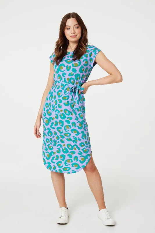 Velvet midi dresses in jewel tones for a glamorous winter event Animal Print Cap Sleeve Jersey Dress Velvet midi dresses in jewel tones for a glamorous winter event Animal Print Cap Sleeve Jersey Dress