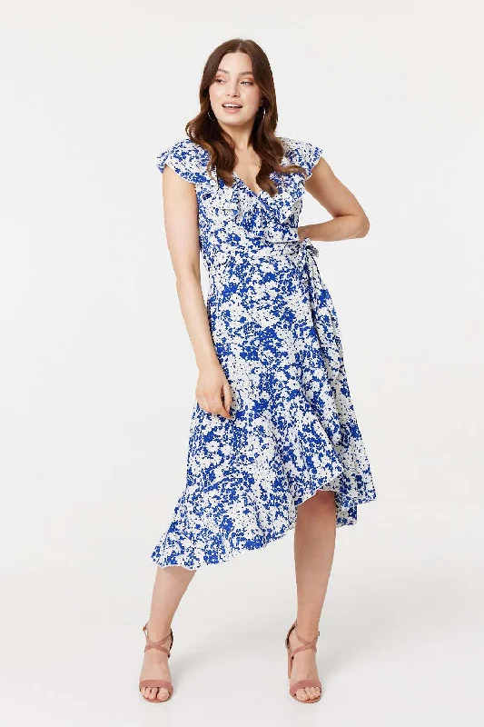 Midi dresses with polka dot prints for a playful summer outfit Printed Tie Waist Midi Wrap Dress Midi dresses with polka dot prints for a playful summer outfit Printed Tie Waist Midi Wrap Dress