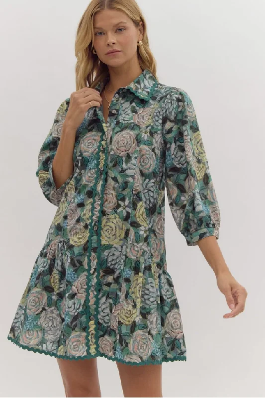 Printed mini dresses for a casual day out Eleanor Floral Mini Dress