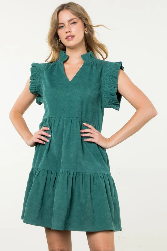 Cotton mini dresses for a comfortable everyday option Jade Dreams Chord Mini Dress