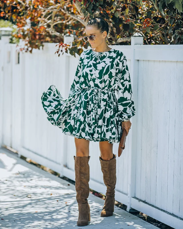 Mini dresses with tiered skirts for added volume Nylah Printed Rope Tie Ruffle Dress Mini dresses with tiered skirts for added volume Nylah Printed Rope Tie Ruffle Dress