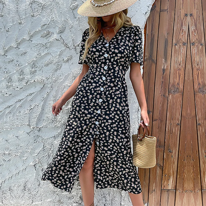 Mini dresses with cold - shoulder designs Octavia Palm Print Button Down Shirt Dress - Black Multi Mini dresses with cold - shoulder designs Octavia Palm Print Button Down Shirt Dress - Black Multi