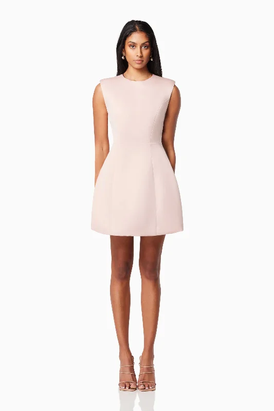 Sequined mini dresses for New Year's Eve Pop Flared Mini Dress In Pink