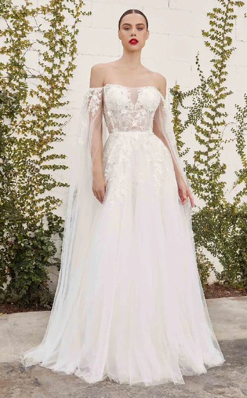 Chiffon and tulle combination wedding dresses​ Andrea and Leo A1080W Dress