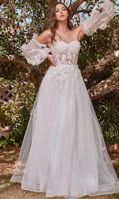 Wedding dresses with a detachable skirt for versatility Cinderella Divine CD962W - Lace Tulle Wedding Ballgown Wedding dresses with a detachable skirt for versatility Cinderella Divine CD962W - Lace Tulle Wedding Ballgown