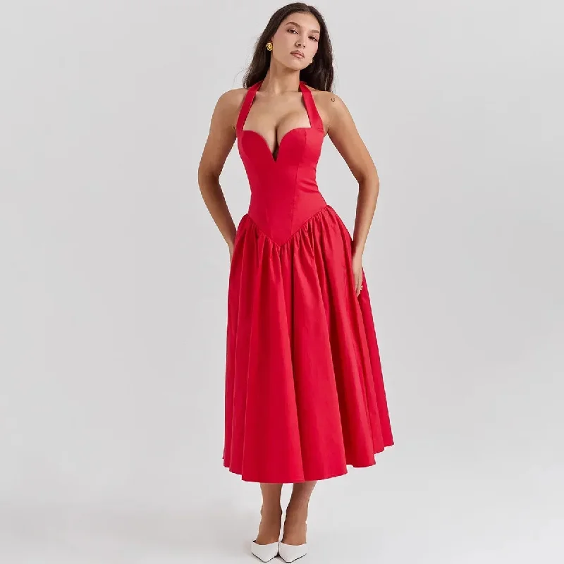 Cocktail dresses with a patchwork pattern and a mid - thigh length Elegant Fit and Flare Christmas Party Dress Cocktail dresses with a patchwork pattern and a mid - thigh length Elegant Fit and Flare Christmas Party Dress