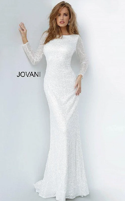 Short - length wedding dresses with a flirty skirt​ Jovani 2927 Long Wedding Dress
