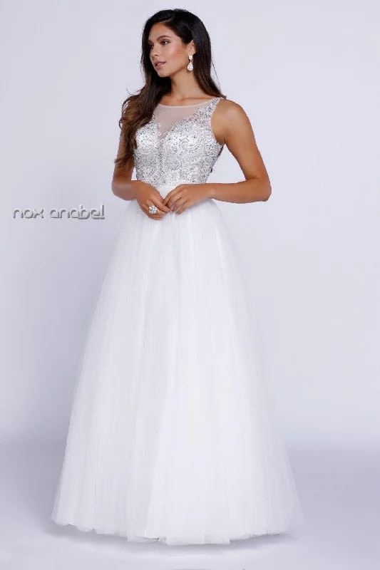 Illusion - neck wedding dresses with delicate lace Long Bridal Formal Wedding Bridal Dress White Illusion - neck wedding dresses with delicate lace Long Bridal Formal Wedding Bridal Dress White