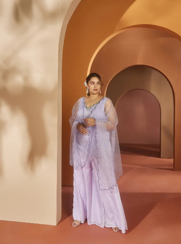 Holiday dresses with belt loops and a removable belt for customizable holiday fashion Zivah Lavender Shimmer Kurta Set Holiday dresses with belt loops and a removable belt for customizable holiday fashion Zivah Lavender Shimmer Kurta Set