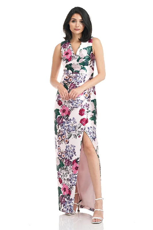 Prom dresses with one - shoulder ruffled straps and geometric patterns for a contemporary and eye - catching formal event Gilda Wrap Gown Prom dresses with one - shoulder ruffled straps and geometric patterns for a contemporary and eye - catching formal event Gilda Wrap Gown
