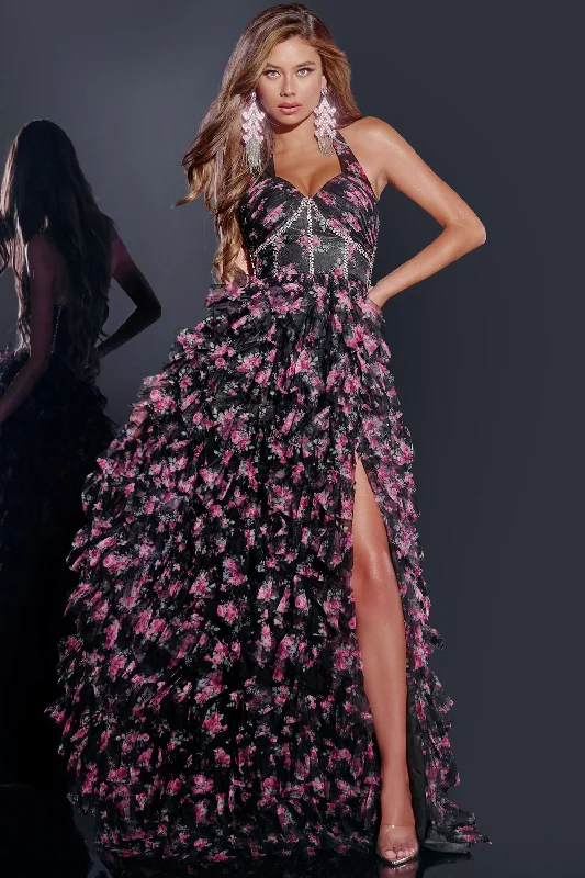 Ball - gown style formal dresses with sequined bodices for prom Jovani D5065
