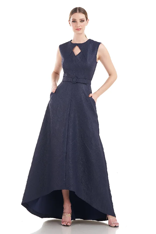 Tea - length formal dresses with lace trim for a semi - formal prom Scout Hi-Low Gown Tea - length formal dresses with lace trim for a semi - formal prom Scout Hi-Low Gown