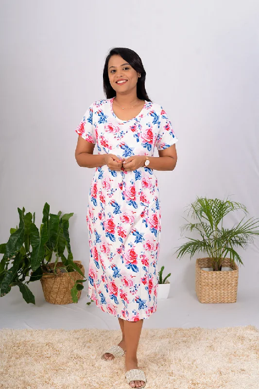 Maternity dress for a baby's first visit to the wildlife sanctuary Midi Vennila  Light Weight