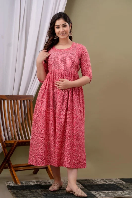 Maternity dress for a baby's first swim Kayal Maternity Feeding  kurta