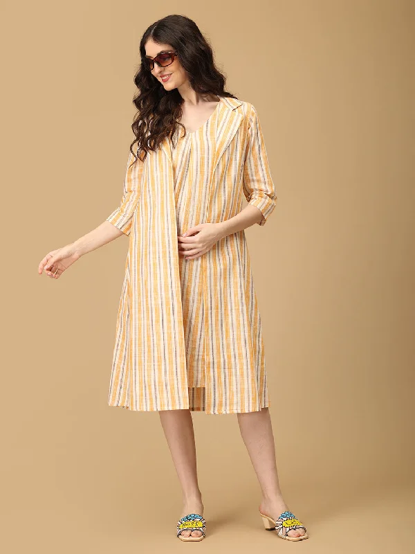 Maternity dress for a shopping spree Smart Attire Maternity and Nursing Shacket Dress