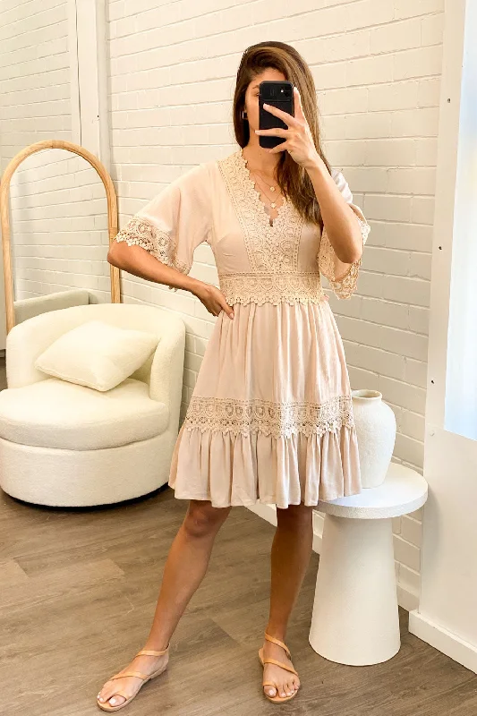 Formal dresses with wrap - around styles and beaded belts for a customized fit Solana Dress - New Colours Formal dresses with wrap - around styles and beaded belts for a customized fit Solana Dress - New Colours