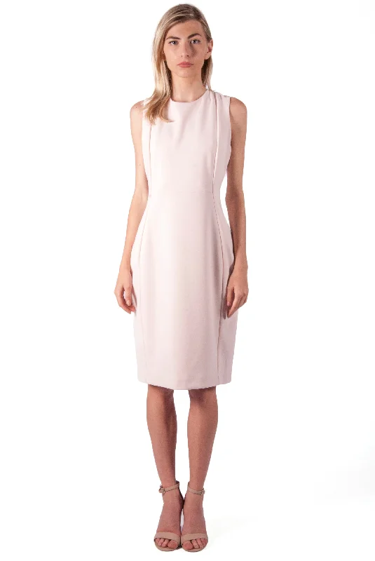  CALVIN KLEIN-SOLID SHEATH DRESS